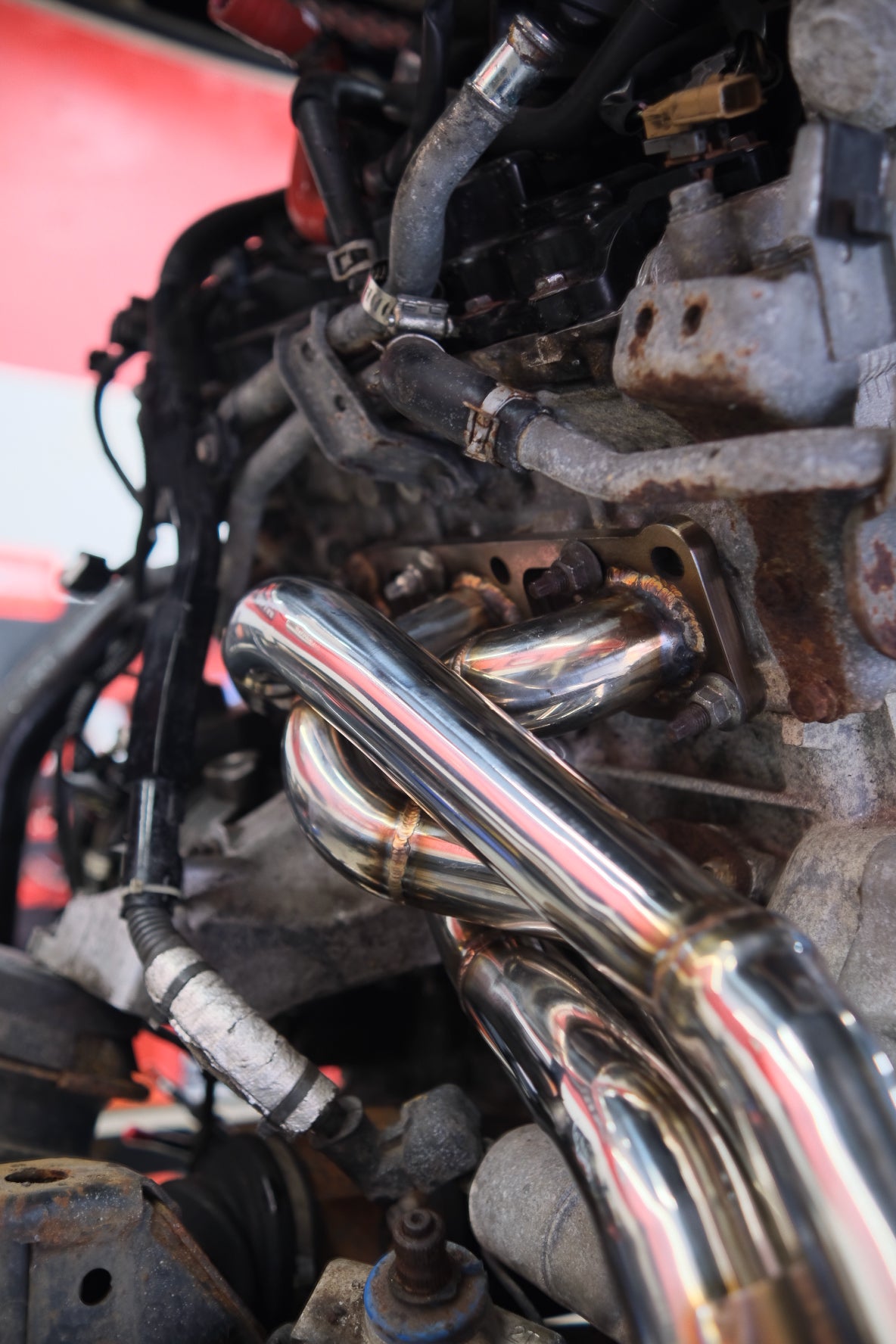 CNA 304 STAINLESS STEEL LONG TUBE HEADERS VQ35DE VQ35HR VQ37VHR AWD RWD