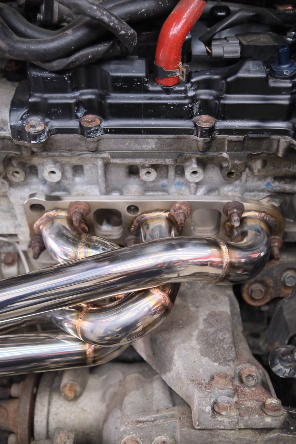 CNA 304 STAINLESS STEEL LONG TUBE HEADERS VQ35DE VQ35HR VQ37VHR AWD RWD