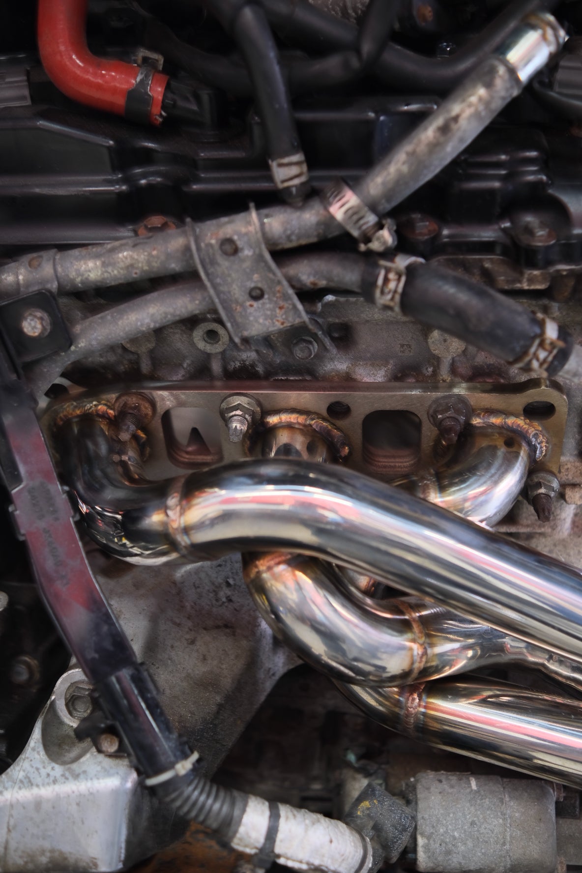 CNA 304 STAINLESS STEEL LONG TUBE HEADERS VQ35DE VQ35HR VQ37VHR AWD RWD