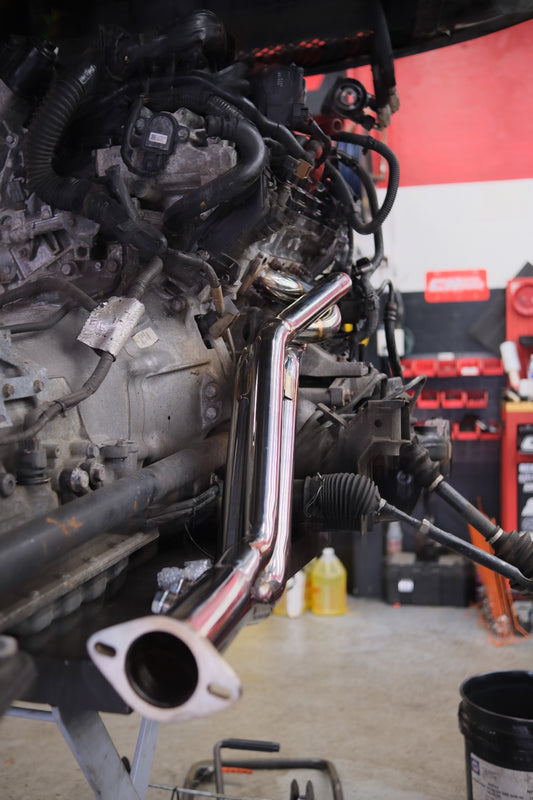 CNA 304 STAINLESS STEEL LONG TUBE HEADERS VQ35DE VQ35HR VQ37VHR AWD RWD